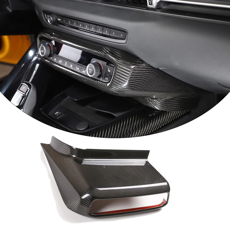 100% Centrum Carbon Fiber Center Console Panel Decantive Cover Accessories Kit pre Toyota supra A90 MK5 2019-2022 Automatické dielo