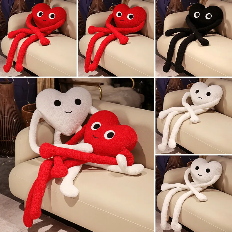 100 cm obrovské milostné srdce plyšové hračky plnené dlhé ramená veľké oči hodí vankúš Soft Sofa vankúš