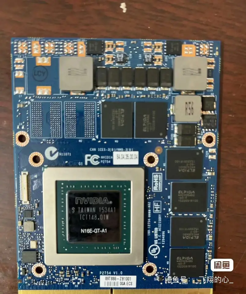 100% de Alta Qualidade Placa Gráfica GTX 970M N16E-GT-A1 6GB MXM Placa de Vídeo Para Computdor Portátil
