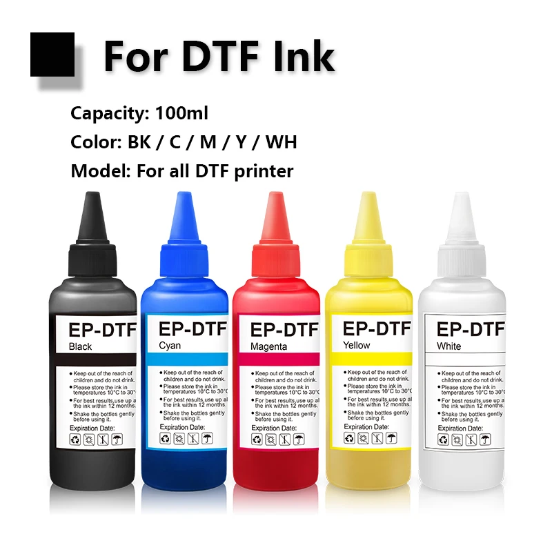 100 ml DTF atrament pre EPSON L800 L805 DX5 DX7 XP600 I3200 I4720 I5113 pre DTF Transfer Film DTF Film Printer (6