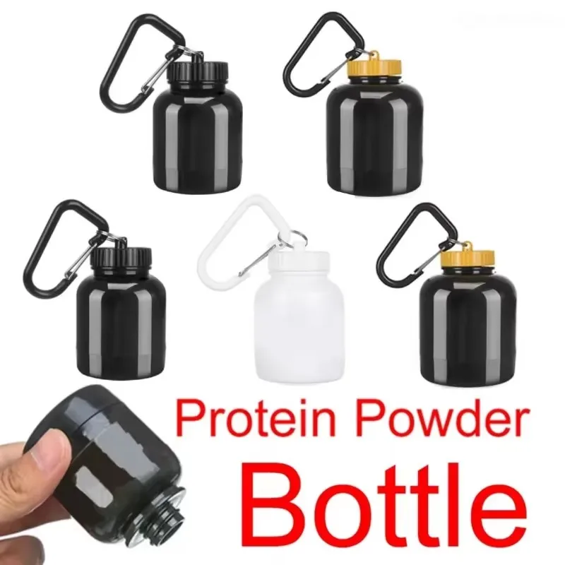 100 ml vonkajšie športové mini prenosné bielkoviny Práškovú fľašu s srvátkou Keychain Health lievik liečiv