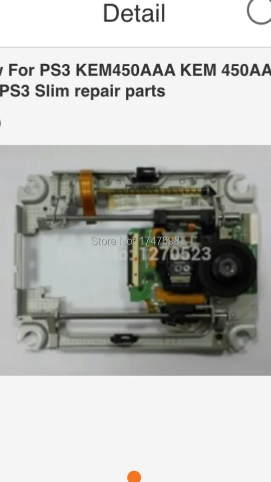 100% nové pre laserové objektív PS3 KEM450AAA KEM 450AAA pre PS3 Slim Opravy