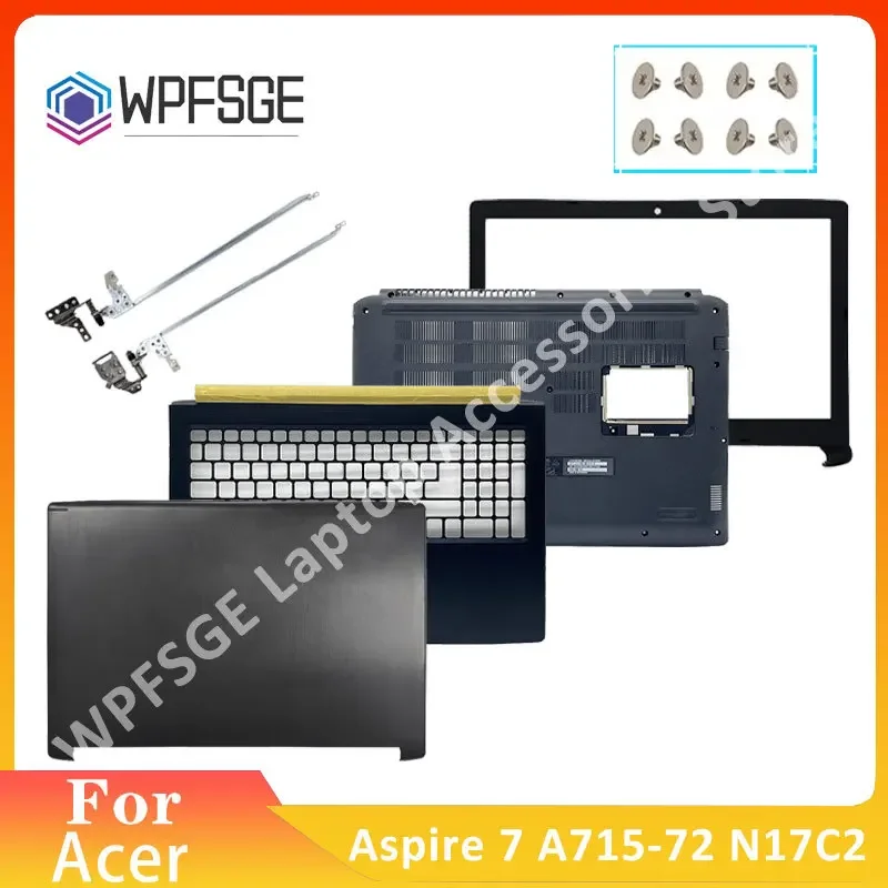 100% náhradný puzdro pre notebook pre Acer Aspire 7 A715-72 N17C2 A615 LCD zadný kryt/predný ráme