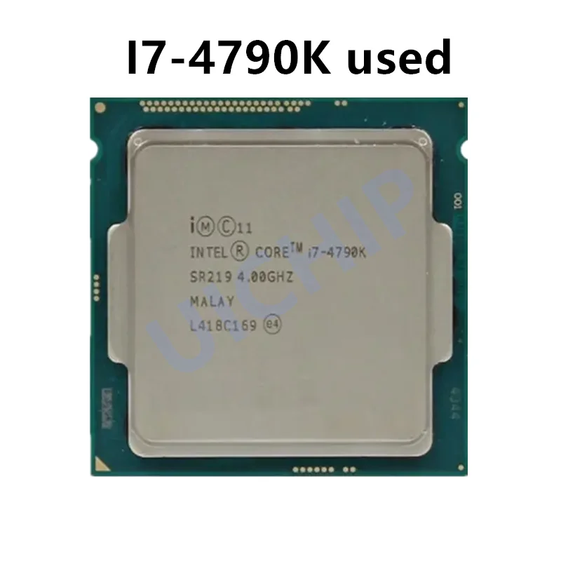 100% Original Intel Core i7-4790K i7 4790K 4,0 GHz použila štvorjadrový procesor CPU 88W 8M LGA 1150