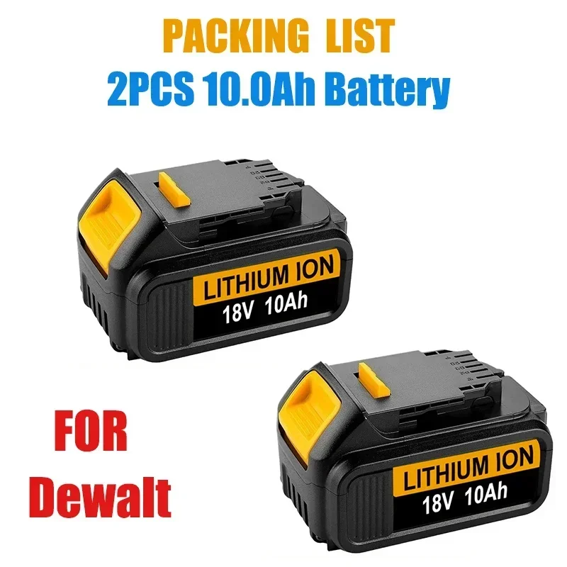 100% originál pre Dewalt DCB206 20V 10.0AH batéria DCB206 20V lítium batérie 10000 mAh Výmena napájacieho náradia Vŕtačka Vŕtačka