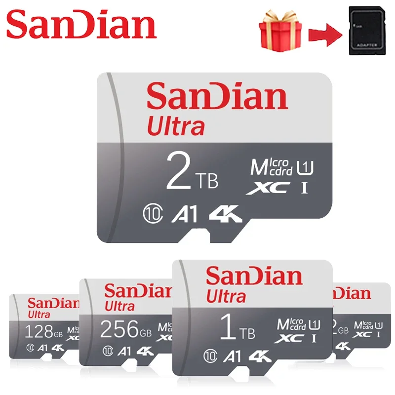 100% originálna pamäťová karta 1TB Class10 vysokorýchlostná SD karta 512 GB Veľká kapacita Flash TF/SD karta pre PC/Desktop/Mac/Cameras