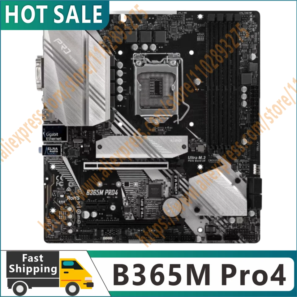 100% originálne testovanie B365M PRO4 Zásuvka LGA 1151 DDR4 B365 Pracovná doska na plochu základnej dosky