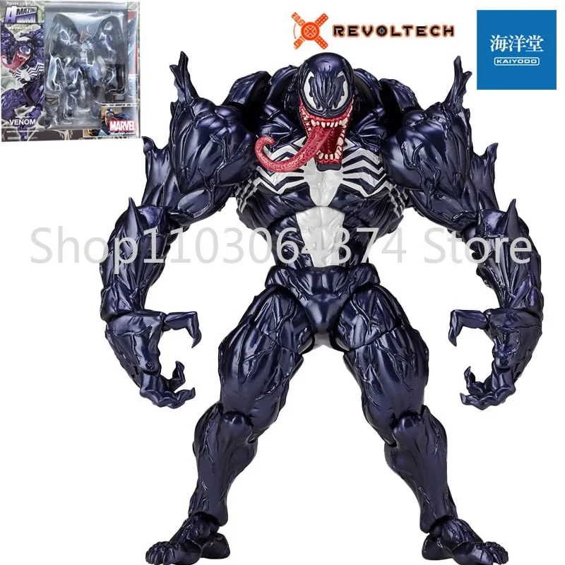 100% originálny box Kaiyodo č .003 Venom Úžasný Yamaguchi Revoltech 17,5 cm Zberateľné akcie Obrázok anime modelové hračky