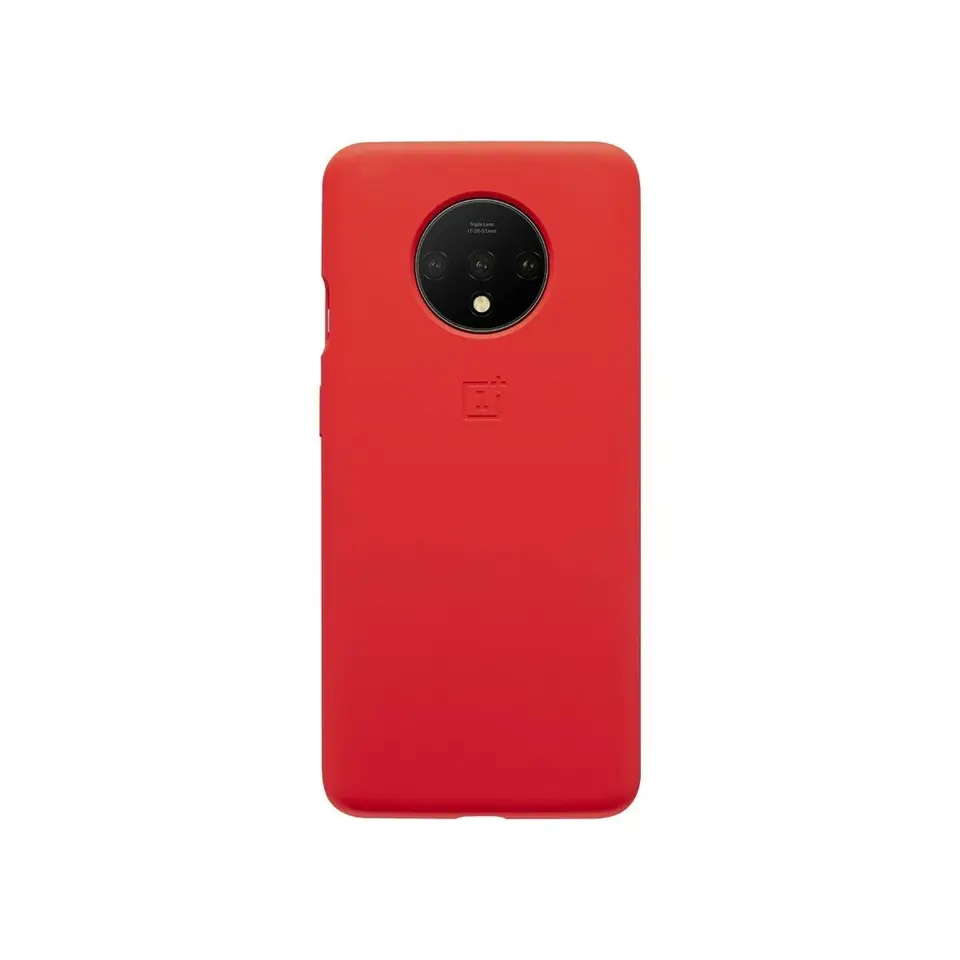 100% originálny oficiálny oficiálny OnePlus 7T Silikone Red Back Soft Cover Case bez maloobchodnej skrinky