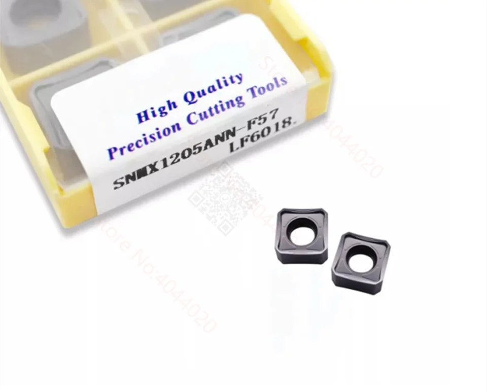 100% originálny SNMX1205Ann F57 LF6018 Karbid vložka na tvár Nástroj na tvár SNMX1205 Blade CNC frézka Cutter 10ks