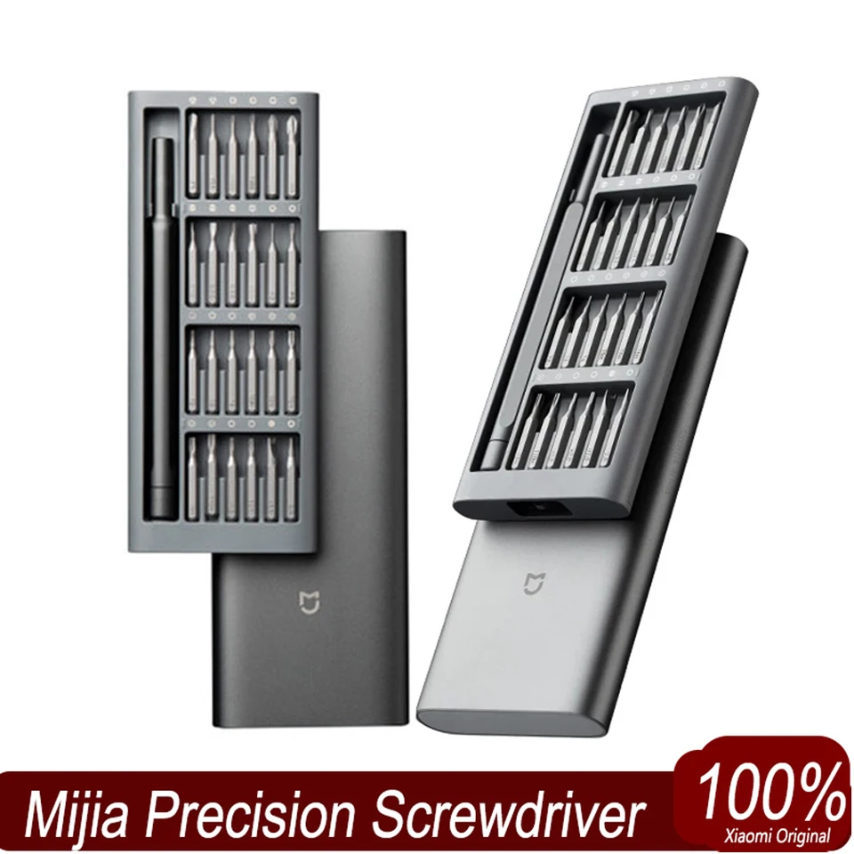 100% originálny Xiaomi Mijia Wiha 24 v 1 presnej skrutkovej súprave Driver Kit 60HRC Magnetické bity Nástroje na opravu skrutkovača