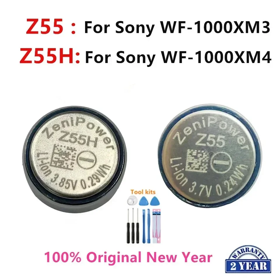 100% originálny Z55H Z55 Nová batéria pre Sony WF-1000XM3, WF-1000XM4 WF-SP900 /SP700N /1000X WI-SP600N TWS