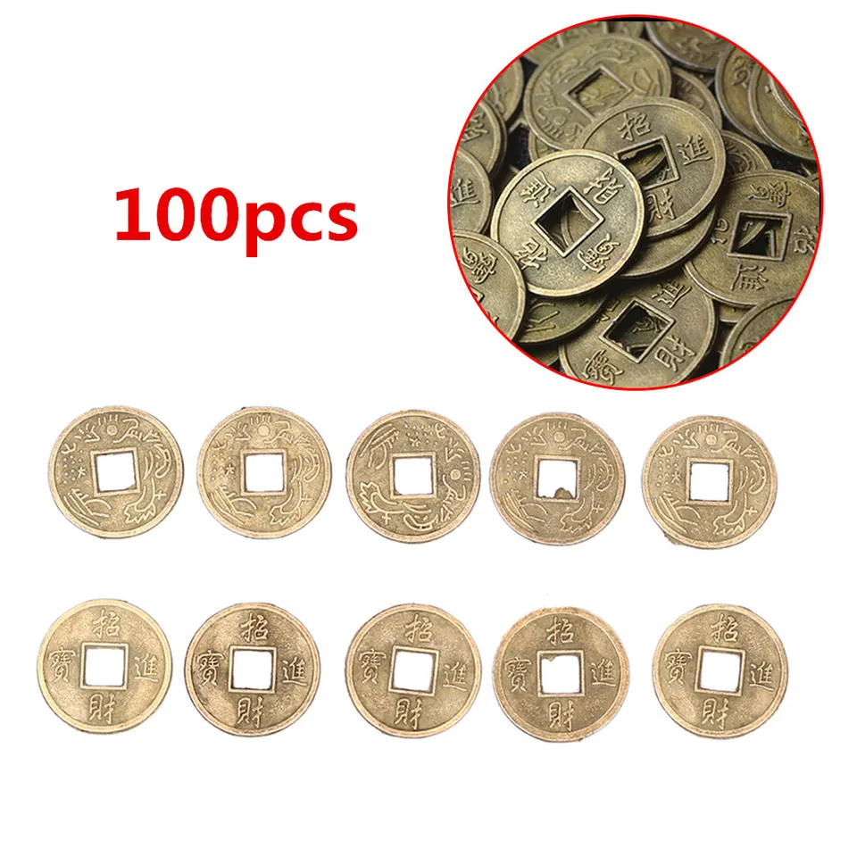 100 percent čínskeho feng shui Lucky Ching/Ancient Coins Seteducational Desať cisár starožitný majetok mincí mince šťastie bohatstvo