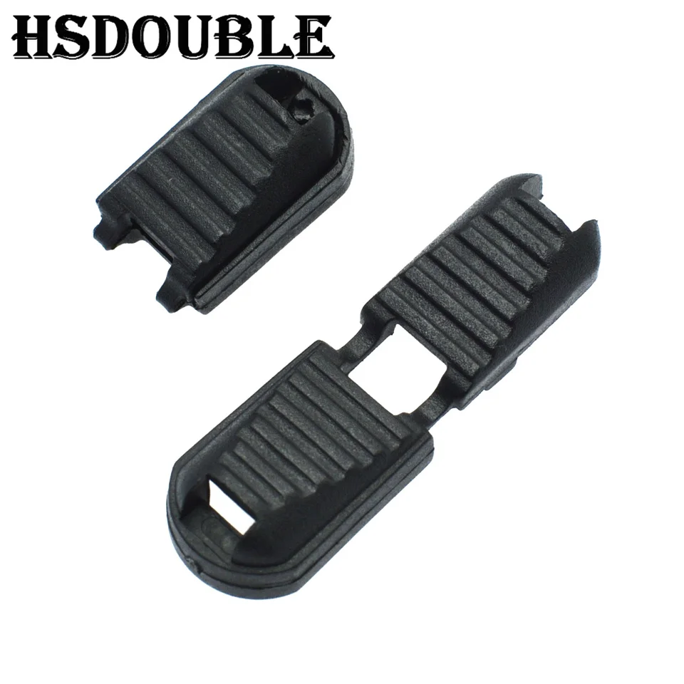 100 počítačov/balenie Black Cord Ends Ends Zipper Pull Cord Lock zátk