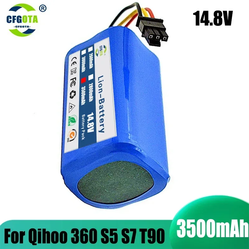 100%. Pre qihoo 360 S5 S7 T90 14,8 V 3500 mAh robotický vysávač batérií batéria batérií Robotický vysávač výmenné batérie.