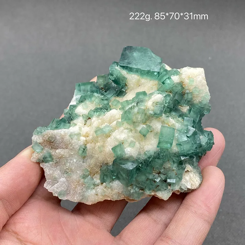 100% prírodný zelený fluoritový minerálne vzorky Cluster Stones a Crystals Liečivé kryštály Doprava zdarma