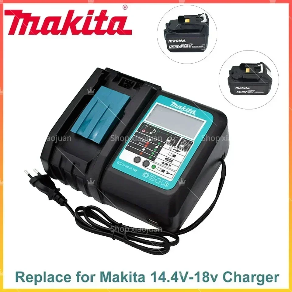 100% pôvodná nabíjačka Makita 14.4V-18V DC18RC nabíjačka batérií Makita 6000MAH BL1830 BL1430 BL1860 BL1890