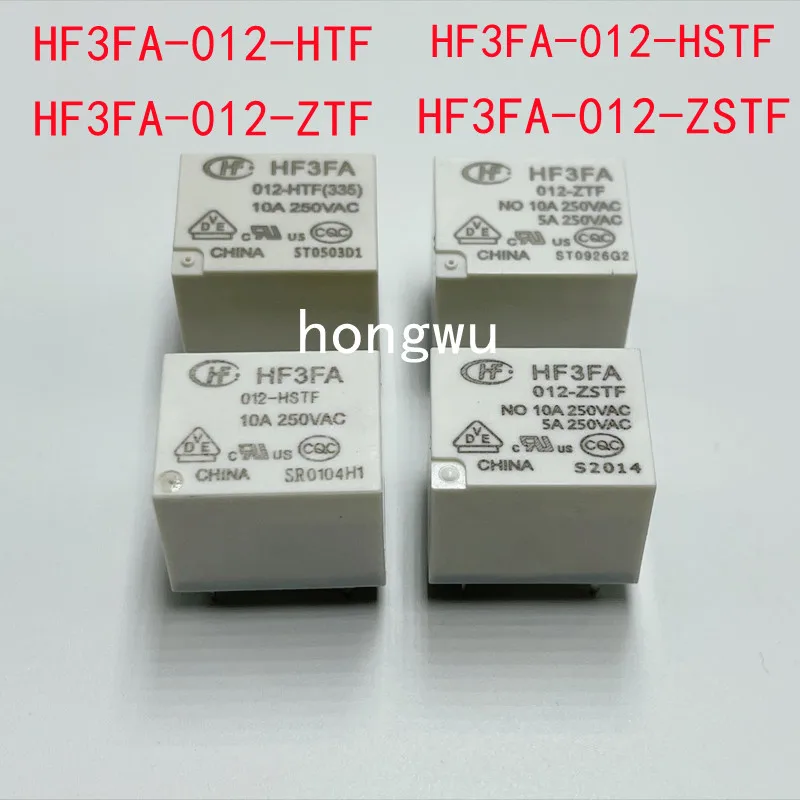 100% pôvodné nové nové 5ks HF3FA-012-HTF HF3FA-012-HSTF HF3FA-012-ZTF HF3FA-012-ZSTF DC12V RELE 10A 4PINS a 5PINS
