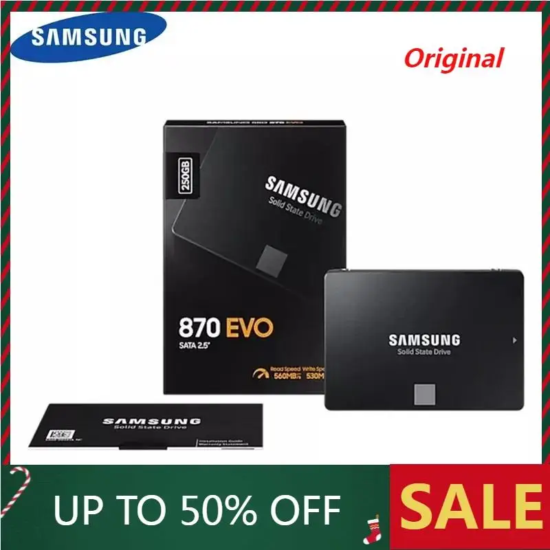 100% Samsung SSD 870 EVO 250 GB 500 GB Interný stavový disk HDD HADD SATA 2,5 250 GB 1TB 2TB palcový prenosný počítač PC