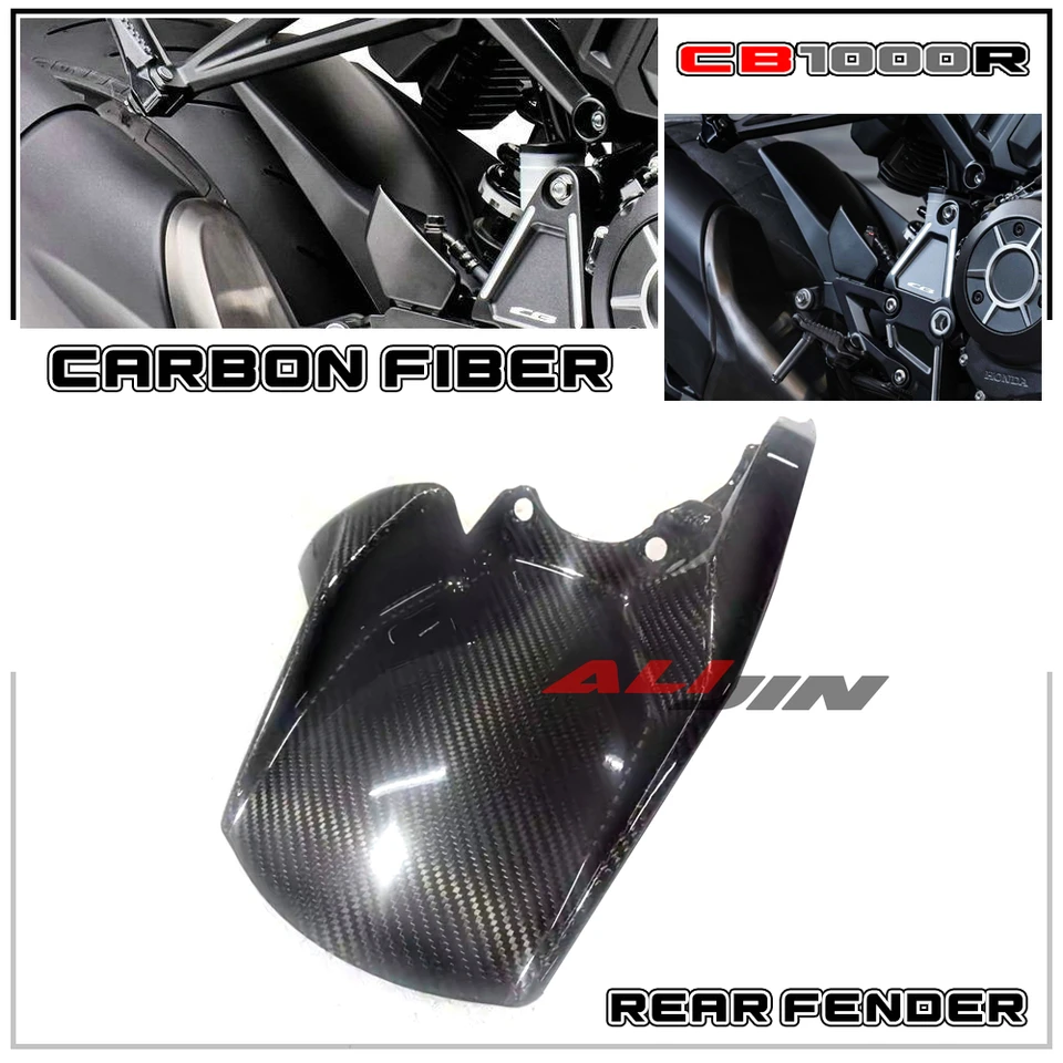 100% skutočné uhlíkové vlákno pre Honda CB1000R 2018-2023 Motocykelový kapotážový panel Cowling zadné blatníky pneumatika Pneumatika Mudguard