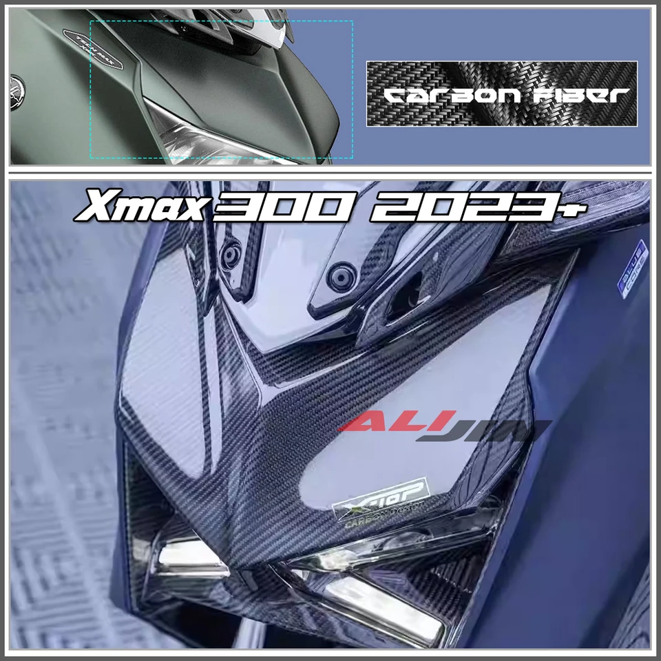 100% skutočné uhlíkové vlákno pre Yamaha Xmax 300 XMAX300 2023+ 2024