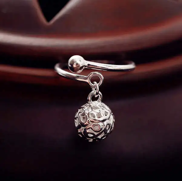 100% skutočný čistý 925 Sterling Silver Dutlow Lall Rings for Women Vyhlásenie o šperkoch prsteň prsteň Alllos Mujer Bijoux