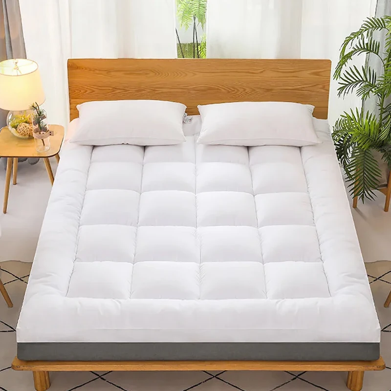 100% SuperFine Fiber Matrace Topper Domov Hotel Kvalitná bavlnená matrac Odolné perie Bed Bed Pad King Queen Twin v plnej veľkosti