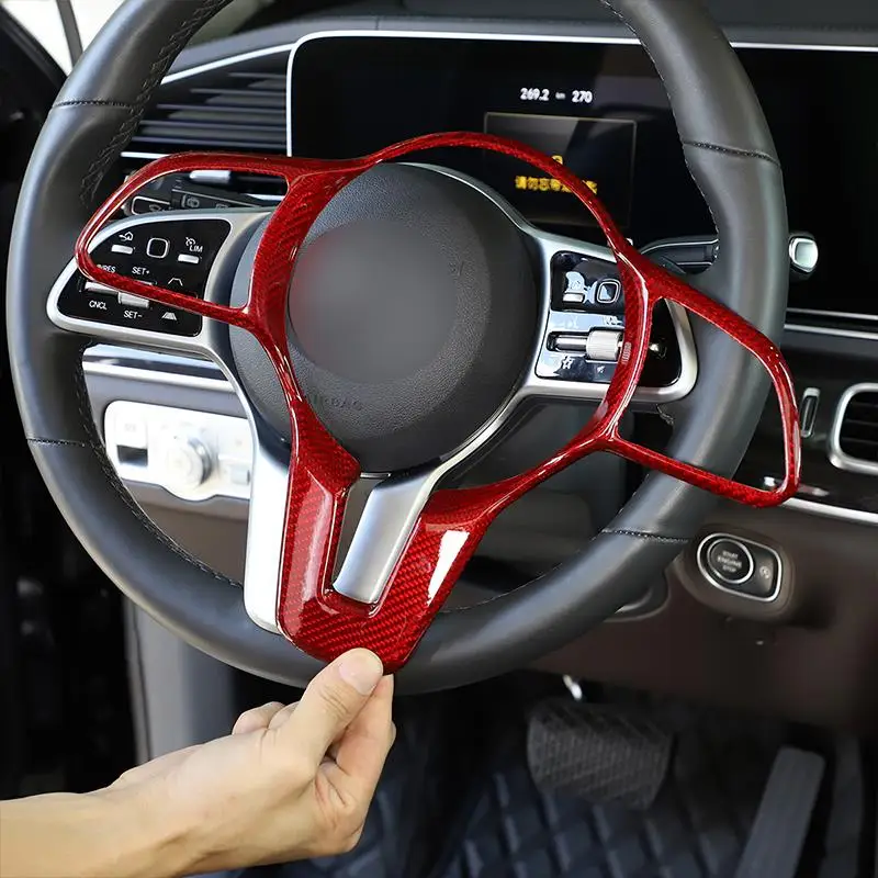 100% Trestné tlačidlá volantu z uhlíkových vlákien pre triedu Mercedes Benz ABG W177 W247 W205 X253 W167