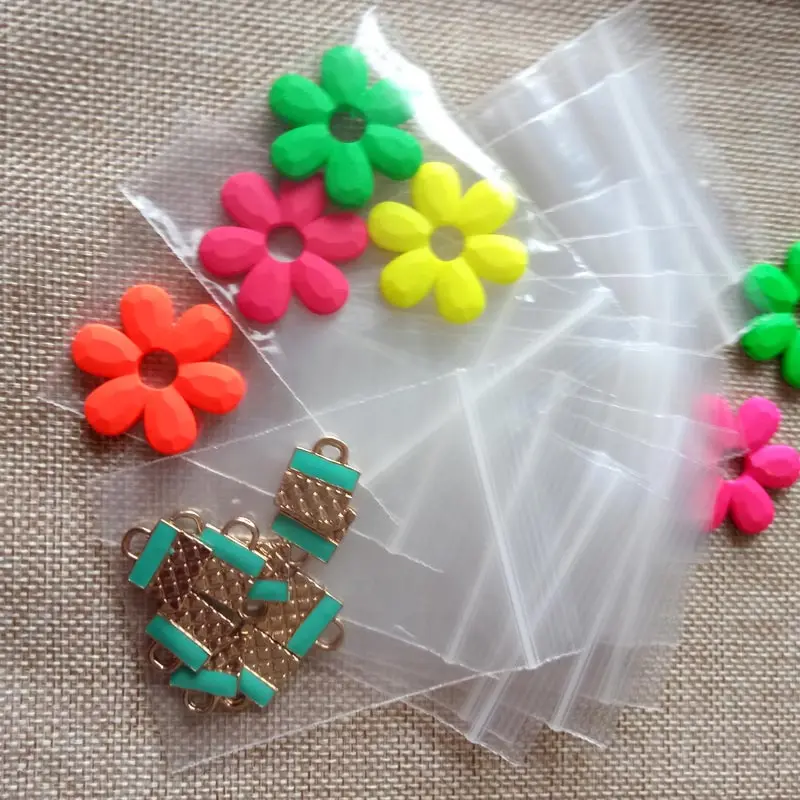100 veľkých bielych tašiek na zips číry plastové vrecká Priehľadné PE Zip Lock Bag pre handričku/Vianoce/darček/šperky na balenie vrecka