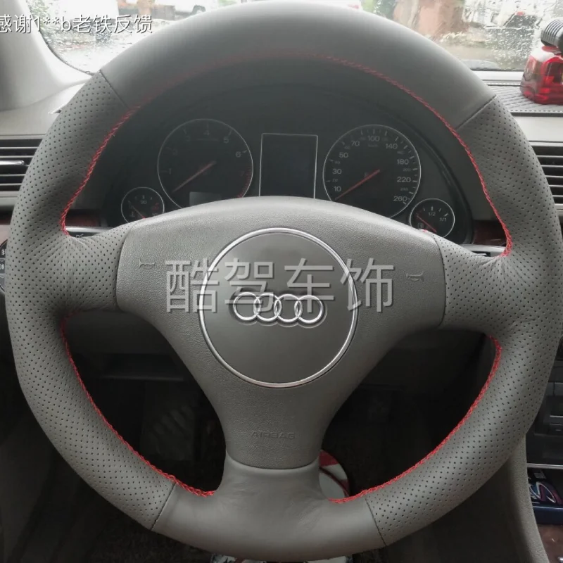 100% vhodné pre Audi A4 B6 2002 A3 3-SPOPE 2000-2003 AUDI TT 2000-2005 Ručne stehované pravé kožené nekripové kryt