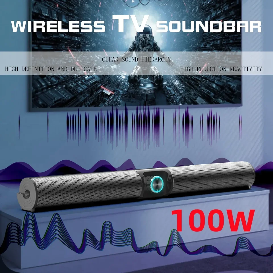 100 W vysoký výkon Bluetooth Reproduktor Home Wireless Desktop TV počítač stereofónny reproduktor multimediálny FM Radio Reproduktor Caixa de Som