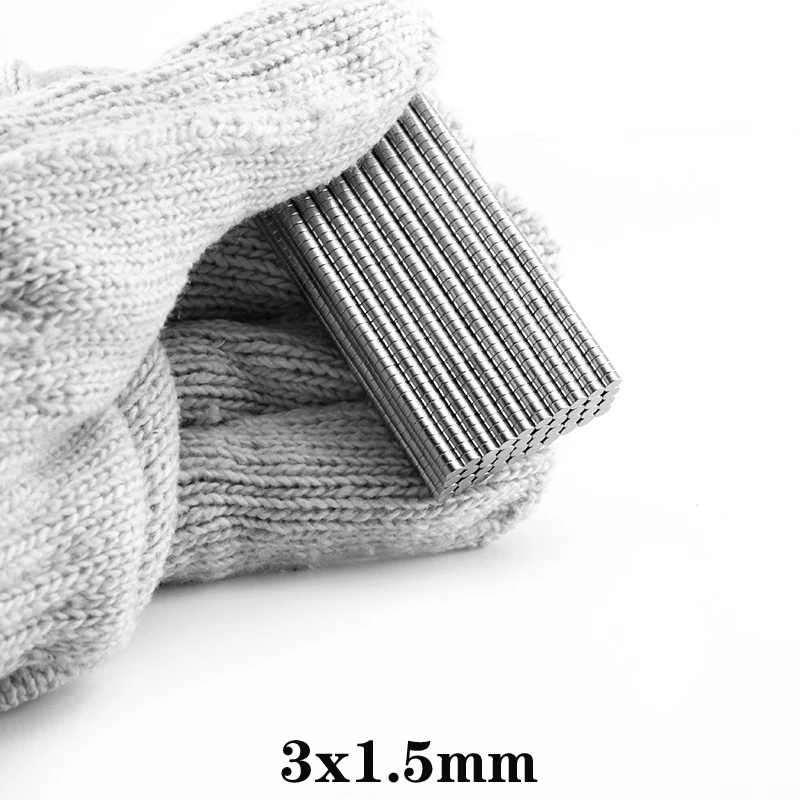 100 ~ 5000ks 3x1,5 mm Výkonné magnety 3 mm x 1,5 mm trvalý malý okrúhly magnet 3x1,5 mm tenký nonodymium magnet super silný 3*1,5
