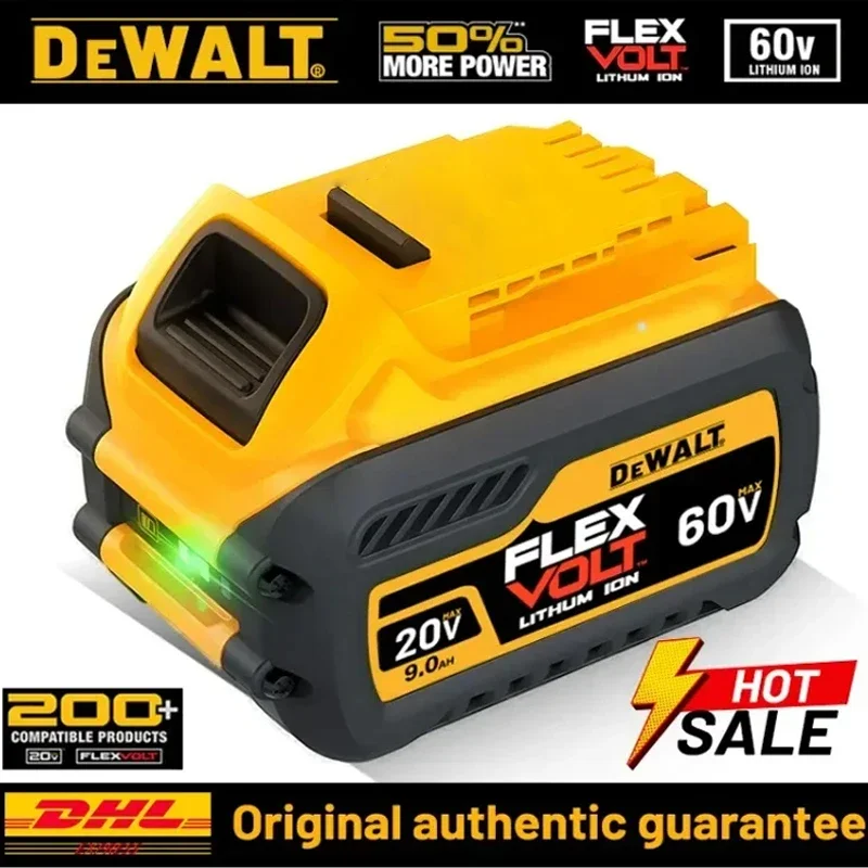 100% úplne nový vysokovýkonný originálny Dewalt 5AH 6AH 9AH DCB203 18V 20V LITHIUMI-ION BATTERSKA PRE DEWALT DCB206 DCB205 DCB204