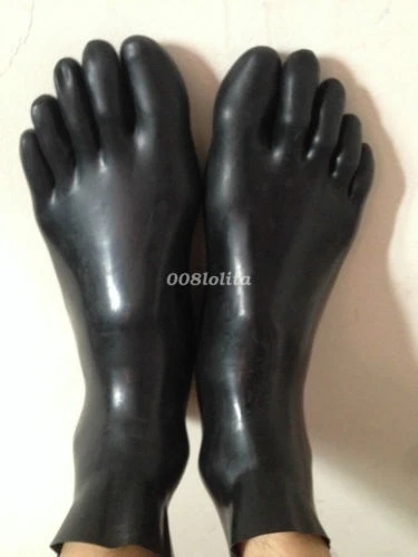 100% čistá príroda latexové gumové ponožky päť veľkosti xs-xxl 0,45 mm