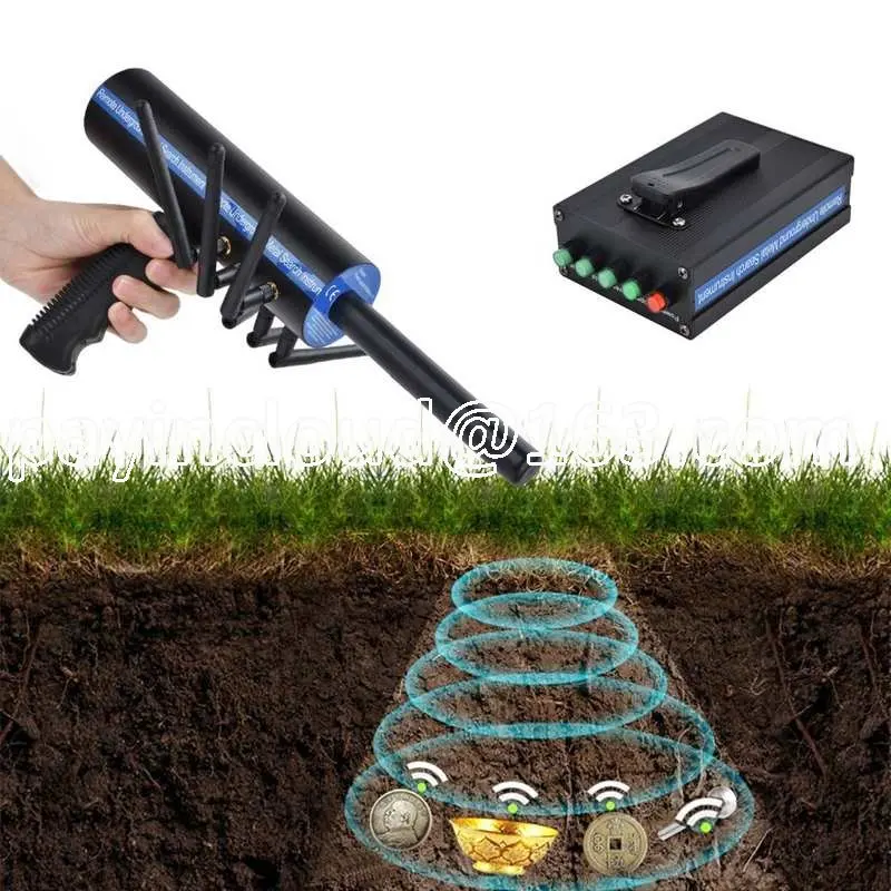 1000 m dlhý dolete Gold Detector 6 antény Real akks detektor kovov pre podzemnú detekciu zlatého strieborného klenotu diamant