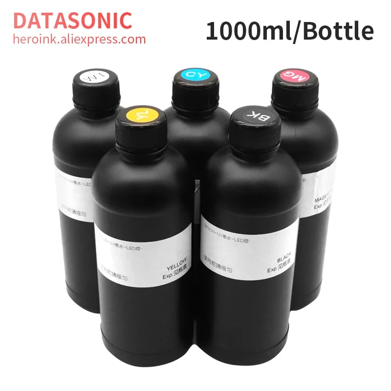 1000 ml/fľaša i3200 tlačiareň UV atrament Crystal Crystand UV atrament vysokorýchlostná ochrana životného prostredia s nízkym príchuť