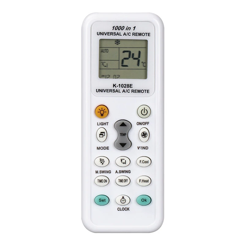 1000 v 1 univerzálne diaľkové ovládanie K-1028E AC Digital LCD pre klimatizáciu