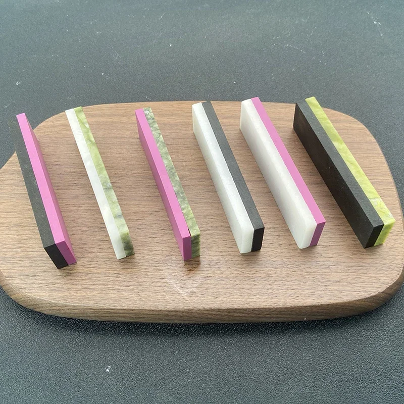 10000 GRIT Prírodná zelená agát naostrenie kameňa Whetstone jemne mletie leštenie oholeného baru Kuchynský nôž na orezávač noža