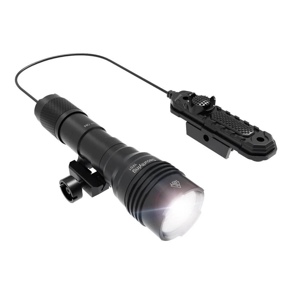 1000lm Mini Gun Light Tactical baterka s diaľkovým tlakovým spínačom rýchleho pripevnenia Zbraň Svetelný lúč pre MLOK MIL-STD-1913 Rails
