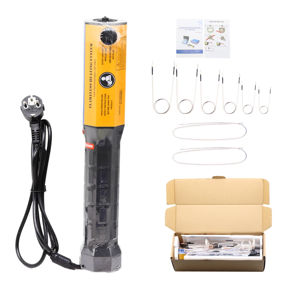 1000W Magnetická indukčná súprava Ohrievač Automobilový automobil 110V/220V bezplatný vykurovací stroj na vykurovanie tepla 3/8/10 Nástroj na opravu cievok automobil