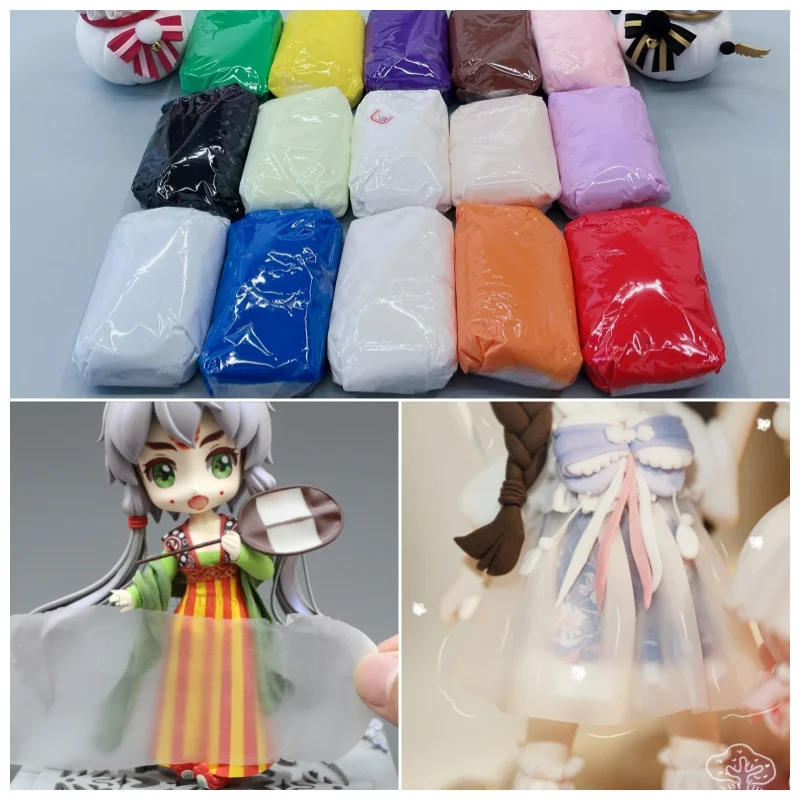 100G kryštálová živici hlinená suchá suché priesvitné hlinené polymérne svetlo Clay DIY Model anime figúrka miestne sochárske materiály