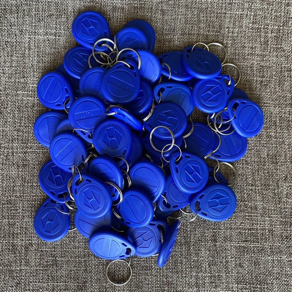 100ks 125kHz TK4100 KeyFobs RFID ME4100 Klávesový kľúč Ring Ring Proximity Token Access pre značky RFID Control Access Ovládanie prístupu