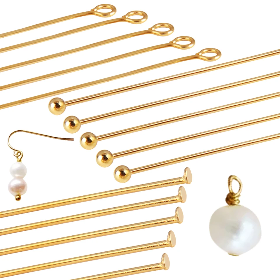 100ks 15-50 mm 316 z nehrdzavejúcej ocele Eye Eye Flat Head Pin Guľová hlava kolíky pre domácich majstrov