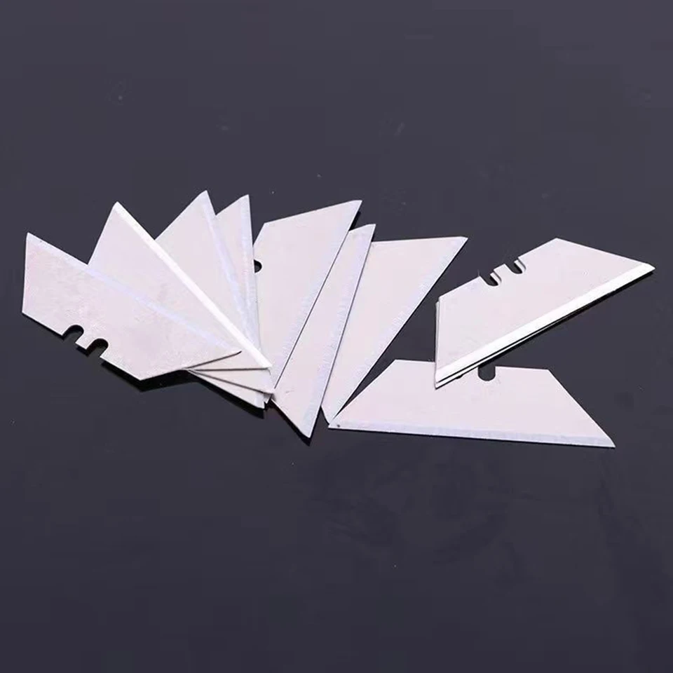 100ks/1set skladací lichobežník strihanie čepele Art Art Carpet Rezateľný nôž nôž Drop Shipping Nôž T-Blade Najnovšie DIY