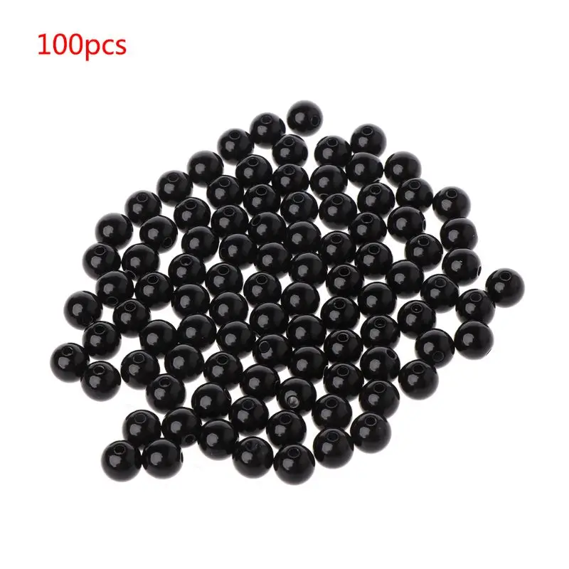 100ks 3 mm/4 mm/5 mm/6 mm/8 mm/10 mm čierne plastové bezpečnostné oči hračky pre danú medveď Dojky