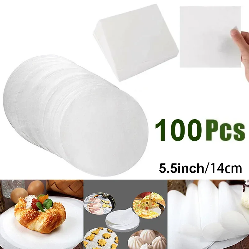 100ks 5,5 palca/14 cm hamburger Patty papier okrúhly voskový papier štvorcový pergamen papier pre hamburgerový tlačový koláč samostatný