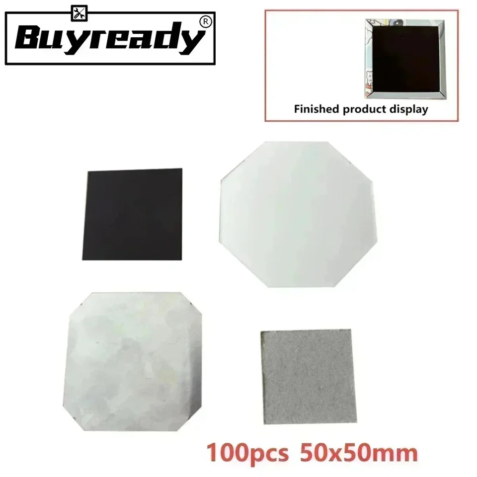 100ks 50 × 50 mm obdĺžniková nálepka chladničky Chladnička Magnety Príslušenstvo Emblem