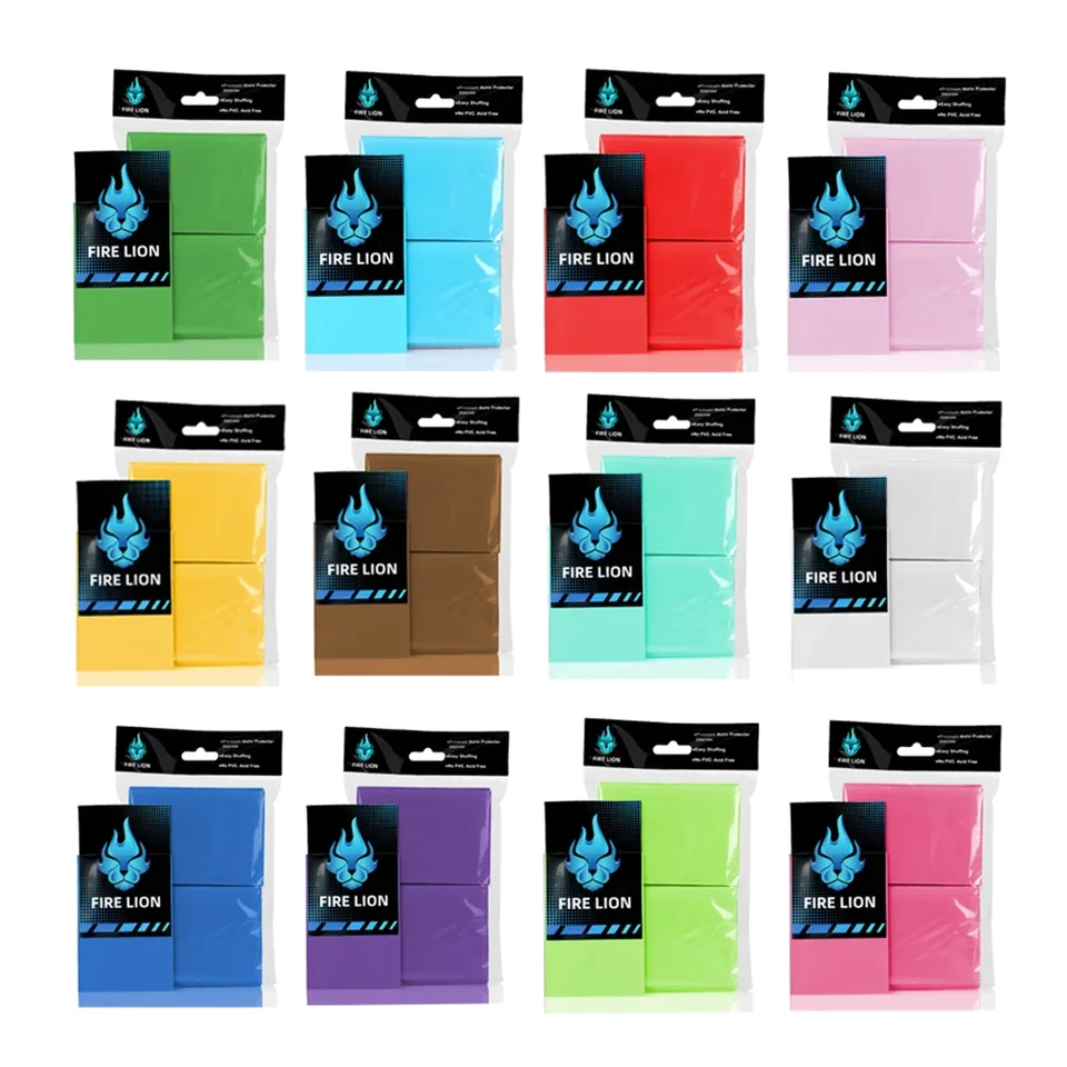 100ks 62x89mm farebné matné obchodné karty rukávy Toploaders Fit YGO/TCG Sports Card Protector pre Photocard Standard Cards
