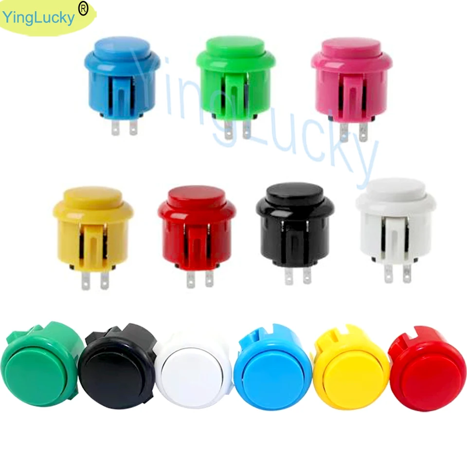 100ks arkádové gombíky sanwa gombík 30 mm 24 mm arkádová súprava DIY Arcade Game Machines Jamma Game Accessories vhodné pre Raspberry Pi