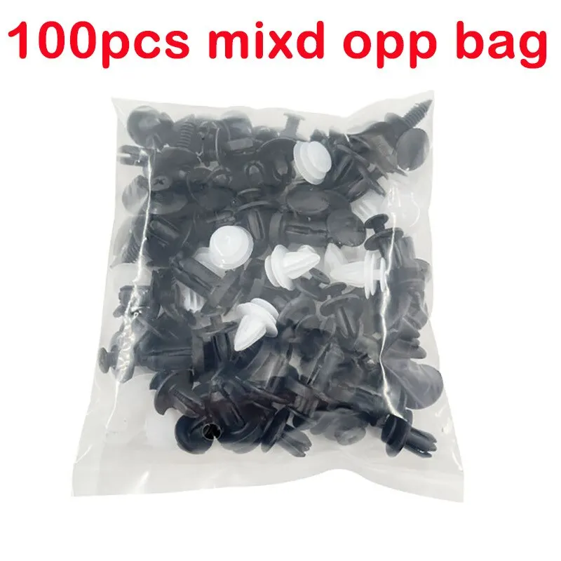 100ks automatické klipové klipové klipové klipové klipy Fender Ninet Clips Car pre Mugen Power Honda Civic Accord Crv HRV Jazz